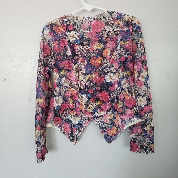 D-signed Disney Little Girls Small Colorful Lace Long Sleeve Side Zip Jacket Top - Picture 6 of 6